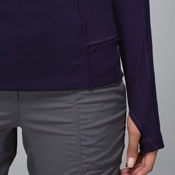 Lululemon Bhakti Yoga Jacket- Black Grape Athletic Jacket- Size 4 - Picture 7 of 15